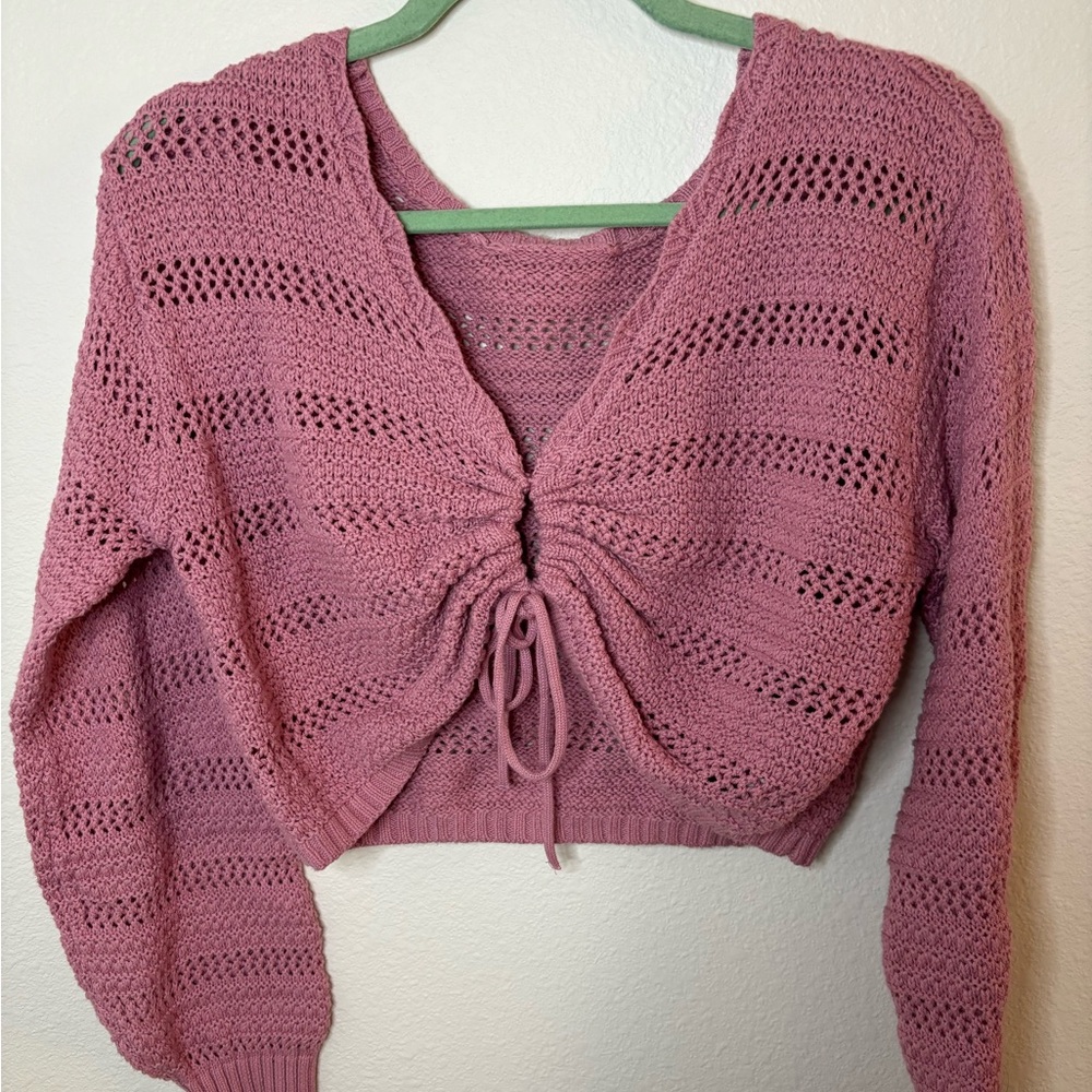 Hollister Pink Knit Crop Top